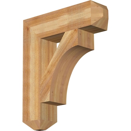 Ekena Millwork Westlake Craftsman Rough Sawn Bracket, Western Red Cedar, 6"W x 24"D x 28"H BKT06X24X28WTL04RWR